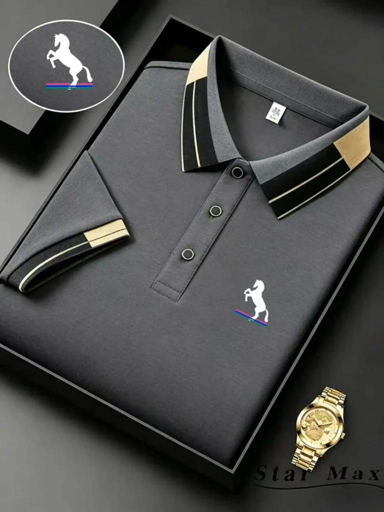 Men's Embroidered Polo Shirt