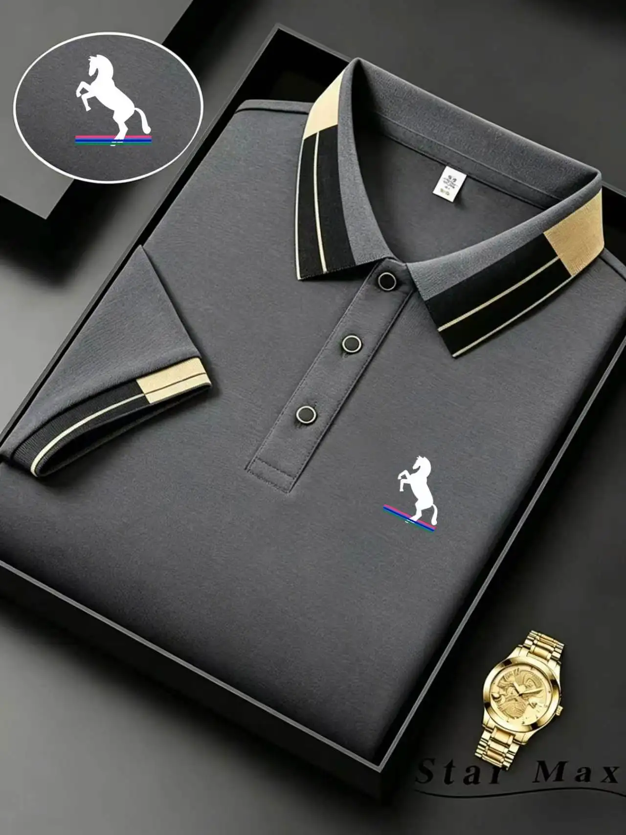 Men's Embroidered Polo Shirt