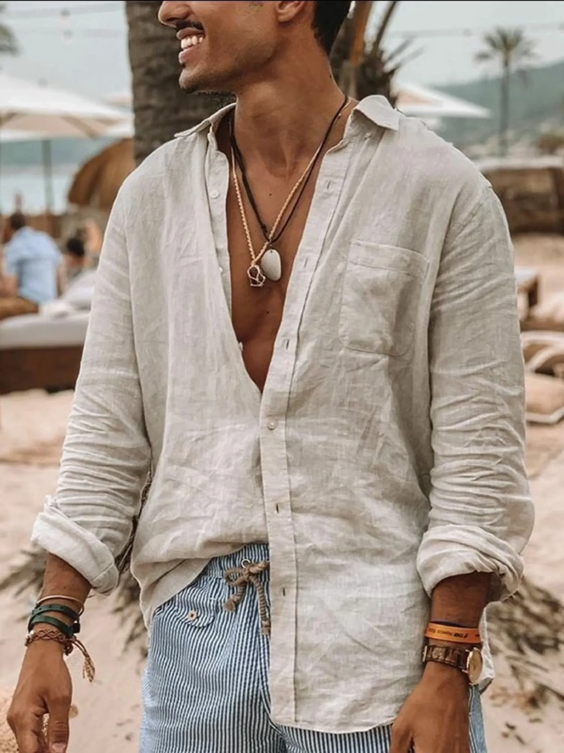 Men's Long-Sleeve Casual Shirt - Image 5