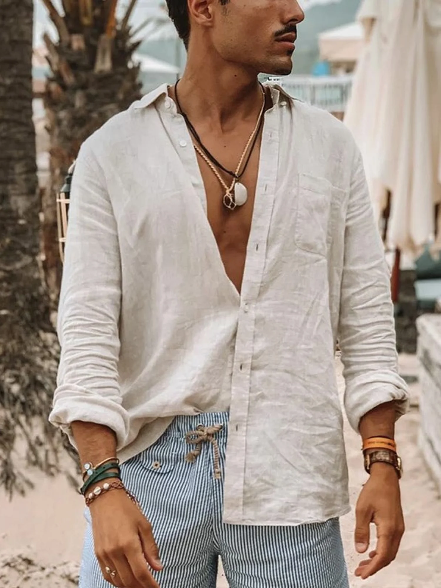 Men's Long-Sleeve Casual Shirt - Image 4